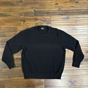 Quince 100% Mongolian Cashmere Crewneck Sweater Black XL Classic Basic